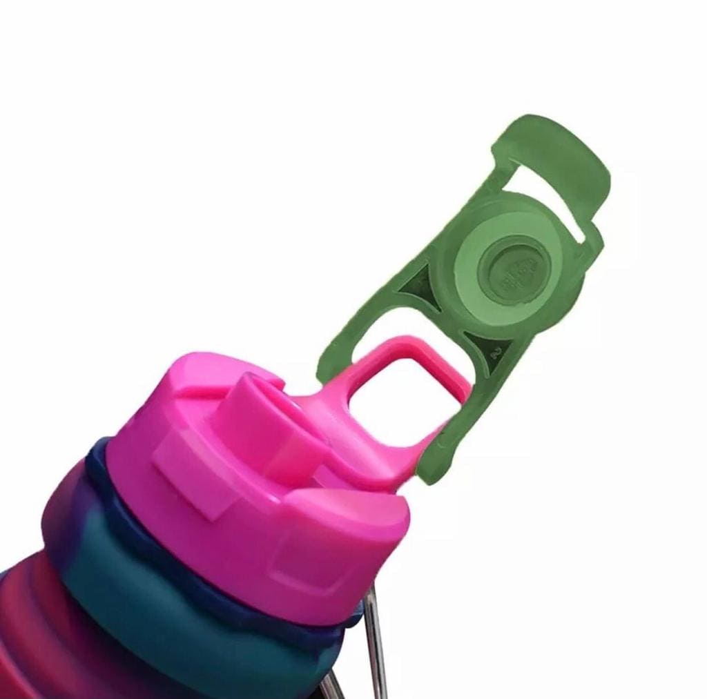500ml Creative Portable Silicone Folding Sports Water Bottle, Tie Dye Silicone Foldable Water Cups, Collapsible Water Bottle, Leak Proof Water Bottles For Outdoor Camping 500ml Creative Portable Silicone Folding Sports Water Bottle, Tie Dye Silicone Foldable Water Cups, Collapsible Water Bottle, Leak Proof Water Bottles For Outdoor Camping